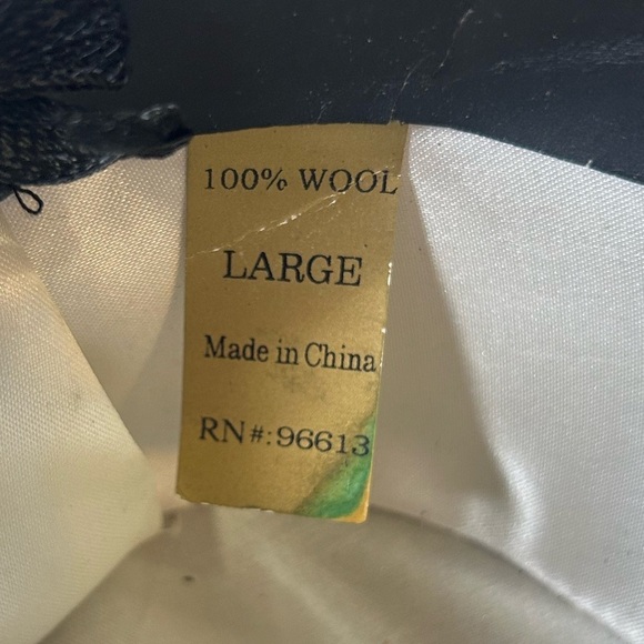 Vintage 1970’s “Godfather” Cream Wool Brown Fedora Hat by Alberto Celini. Wool! - Picture 7 of 10